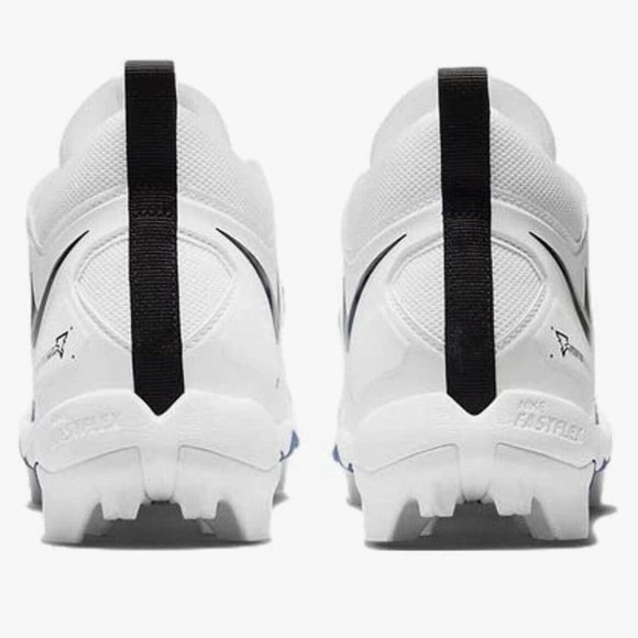 NIKE Alpha Menace 3 Shark Mid Football Cleats US Men's Size 10 CV0582-101 NEW - Picture 4 of 5